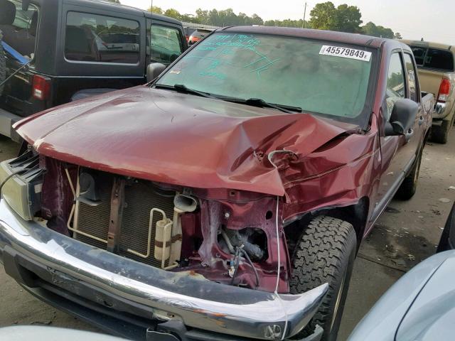 1GCCS139978139577 - 2007 CHEVROLET COLORADO MAROON photo 2