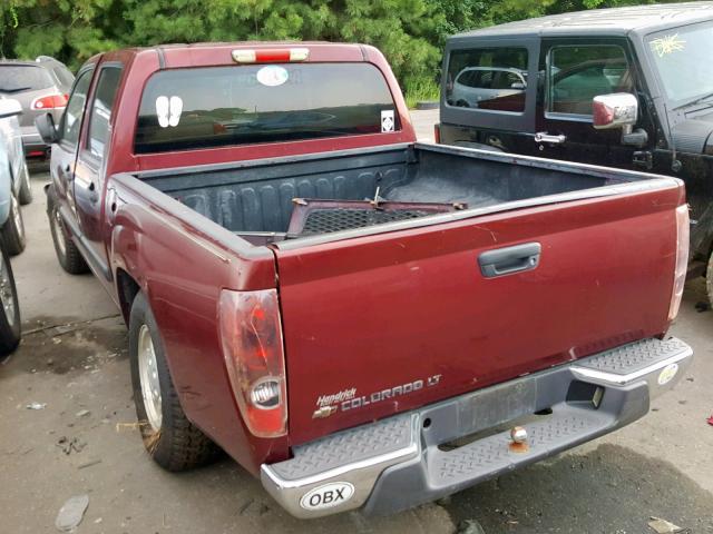 1GCCS139978139577 - 2007 CHEVROLET COLORADO MAROON photo 3