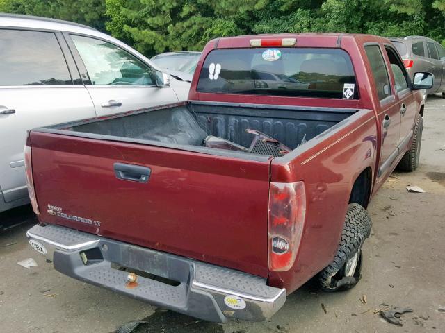 1GCCS139978139577 - 2007 CHEVROLET COLORADO MAROON photo 4