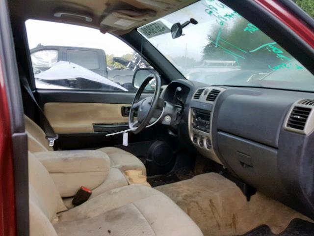 1GCCS139978139577 - 2007 CHEVROLET COLORADO MAROON photo 5