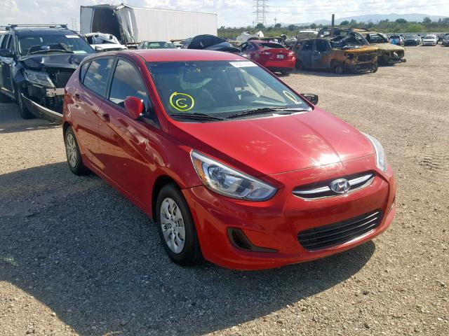 KMHCT5AEXGU255555 - 2016 HYUNDAI ACCENT SE RED photo 1