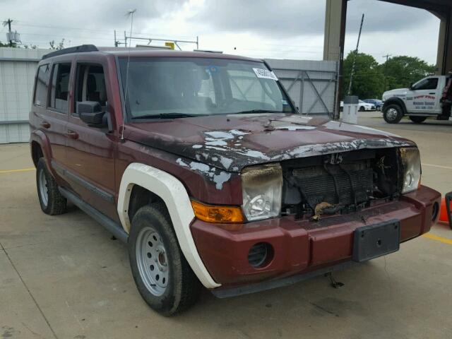 1J8HH48P47C670169 - 2007 JEEP COMMANDER MAROON photo 1