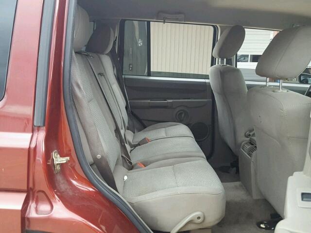 1J8HH48P47C670169 - 2007 JEEP COMMANDER MAROON photo 6