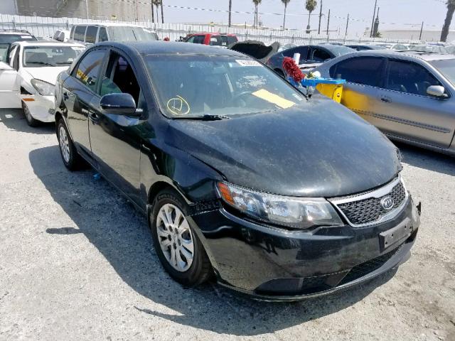 KNAFU4A28C5557863 - 2012 KIA FORTE EX BLACK photo 1