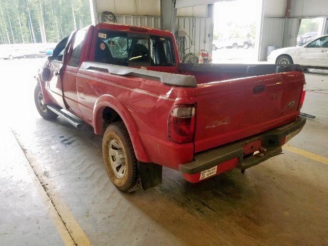 1FTZR15U71PA15795 - 2001 FORD RANGER SUP RED photo 3