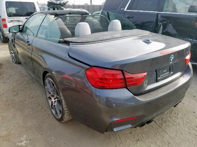 WBS3U9C57HP970663 - 2017 BMW M4 GRAY photo 3