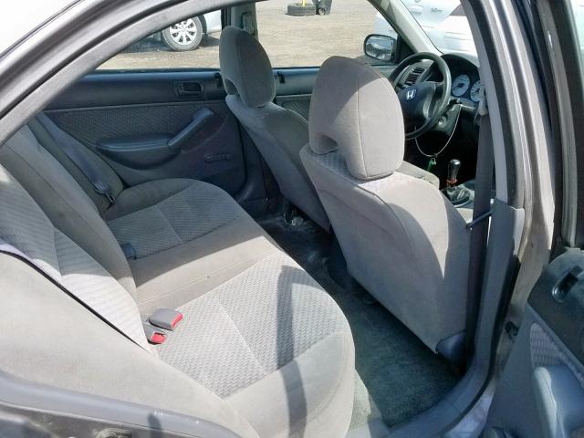 2HGES15155H029277 - 2005 HONDA CIVIC DX GRAY photo 6