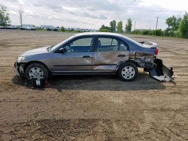 2HGES15155H029277 - 2005 HONDA CIVIC DX GRAY photo 9