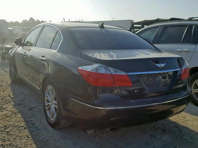 KMHGC4DF3BU144953 - 2011 HYUNDAI GENESIS 4. BLACK photo 3