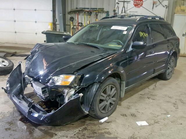 4S4BP61C156353864 - 2005 SUBARU LEGACY OUT BLACK photo 2