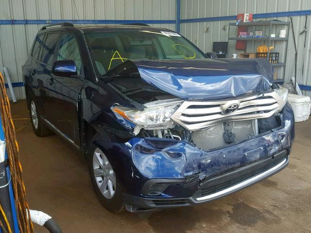 5TDBK3EH9BS067456 - 2011 TOYOTA HIGHLANDER BLUE photo 1