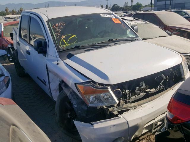 1N6AA0EK8CN303396 - 2012 NISSAN TITAN S WHITE photo 1