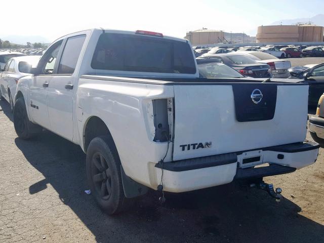 1N6AA0EK8CN303396 - 2012 NISSAN TITAN S WHITE photo 3