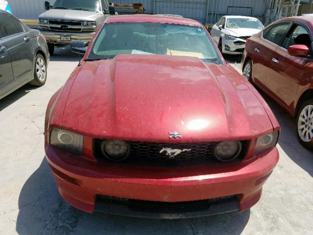 1ZVHT82H285196918 - 2008 FORD MUSTANG GT MAROON photo 9