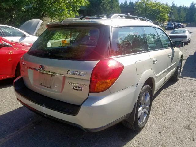 4S4BP86C664320893 - 2006 SUBARU LEGACY OUT TAN photo 4