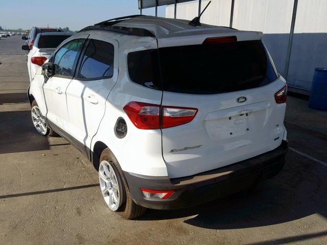 MAJ3P1TEXJC199005 - 2018 FORD ECOSPORT S WHITE photo 3