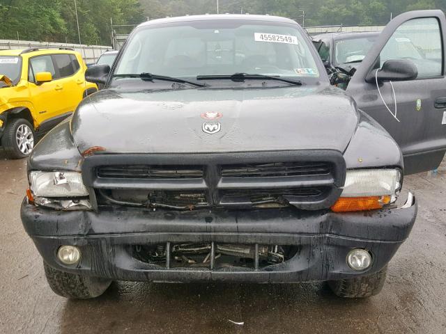 1D7HG48N04S654406 - 2004 DODGE DAKOTA QUA GRAY photo 7