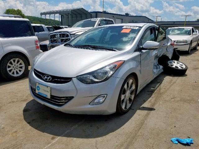 5NPDH4AE1DH271038 - 2013 HYUNDAI ELANTRA GL SILVER photo 2