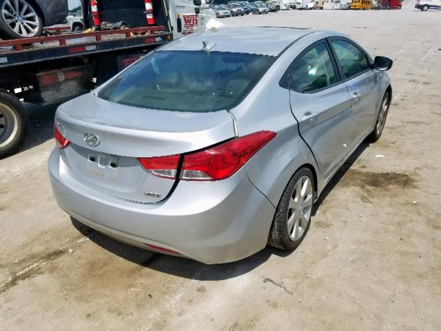 5NPDH4AE1DH271038 - 2013 HYUNDAI ELANTRA GL SILVER photo 4