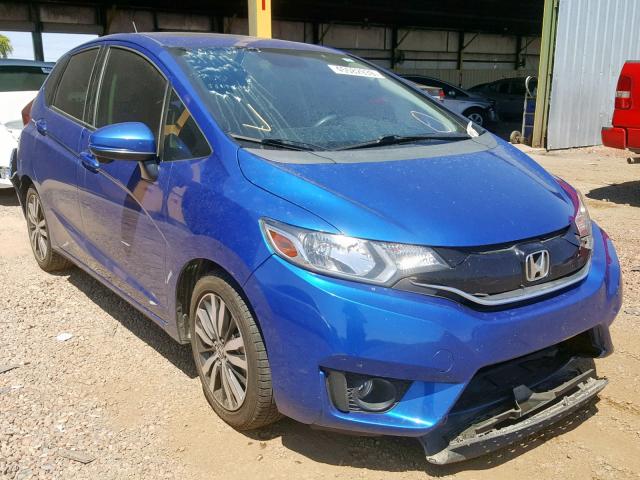 3HGGK5H83FM745851 - 2015 HONDA FIT EX BLUE photo 1