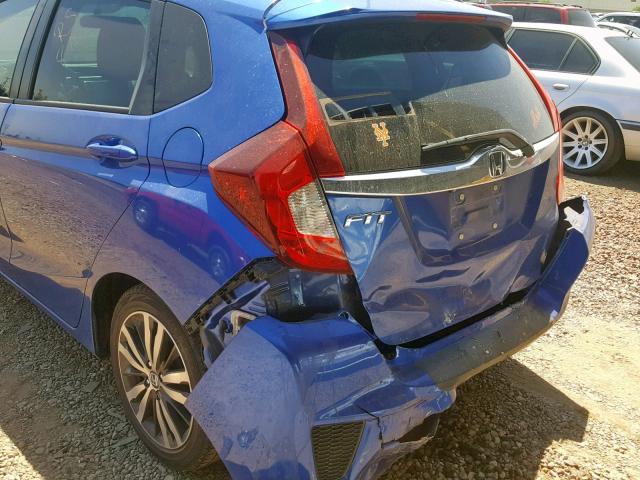 3HGGK5H83FM745851 - 2015 HONDA FIT EX BLUE photo 9