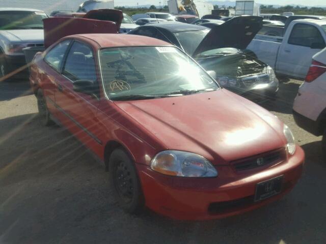 1HGEJ6123WL098309 - 1998 HONDA CIVIC DX RED photo 1