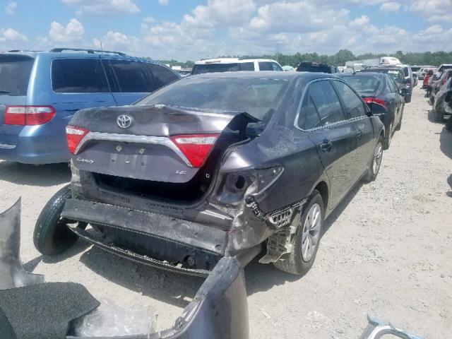 4T4BF1FK9GR542787 - 2016 TOYOTA CAMRY LE GRAY photo 4