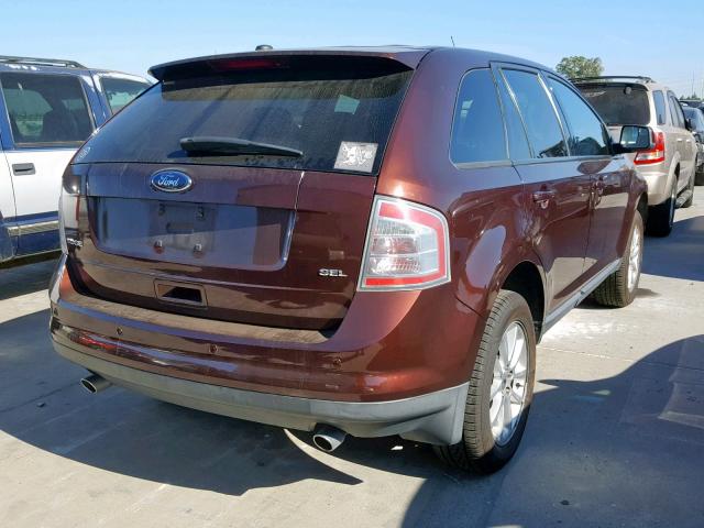 2FMDK3JC4ABA35982 - 2010 FORD EDGE SEL MAROON photo 4