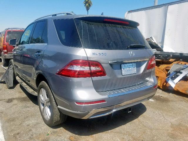 4JGDA5JB3DA201947 - 2013 MERCEDES-BENZ ML 350 GRAY photo 3