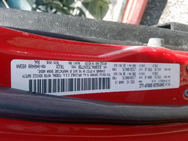 3C63RRAL7EG247798 - 2014 RAM 3500 ST RED photo 10