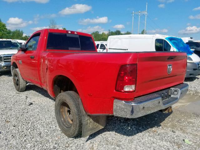 3C63RRAL7EG247798 - 2014 RAM 3500 ST RED photo 3