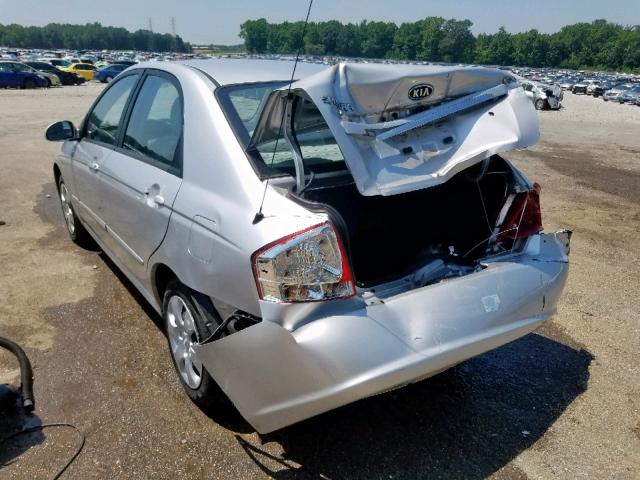 KNAFE221895653167 - 2009 KIA SPECTRA EX SILVER photo 3