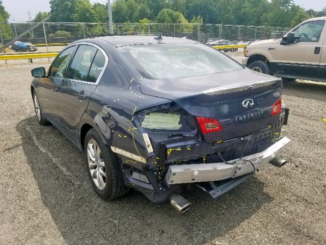 JNKCV61F59M053866 - 2009 INFINITI G37 BLUE photo 3