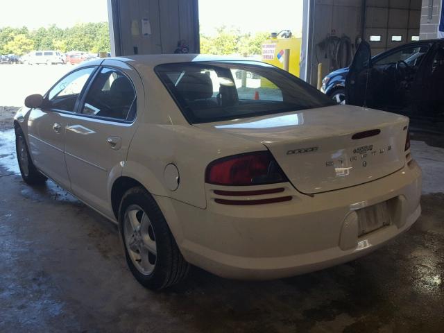 1B3EL46R65N508396 - 2005 DODGE STRATUS SX WHITE photo 3