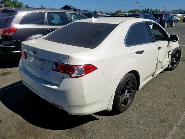 JH4CU2F66AC016159 - 2010 ACURA TSX WHITE photo 4