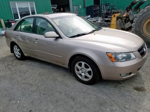 5NPET46C96H147595 - 2006 HYUNDAI SONATA GL BEIGE photo 1