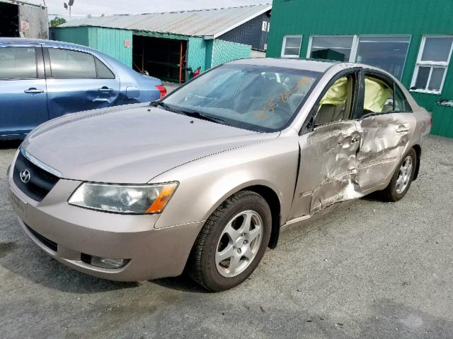 5NPET46C96H147595 - 2006 HYUNDAI SONATA GL BEIGE photo 2