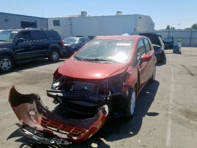 3N1CE2CP0FL436137 - 2015 NISSAN VERSA NOTE RED photo 2