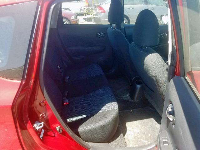 3N1CE2CP0FL436137 - 2015 NISSAN VERSA NOTE RED photo 6