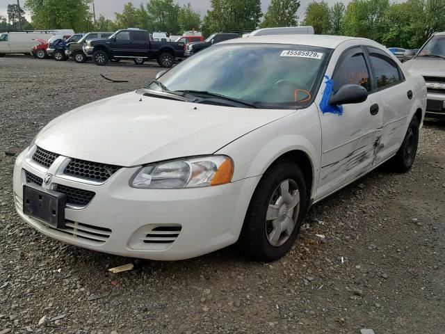 1B3EL36X94N309527 - 2004 DODGE STRATUS SE WHITE photo 2