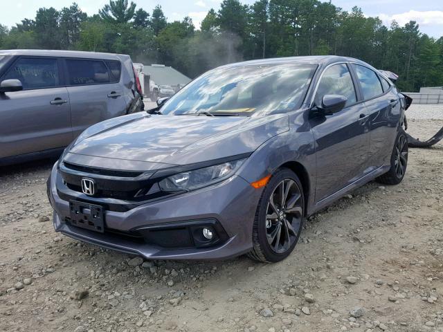 2HGFC2F87KH557143 - 2019 HONDA CIVIC SPOR GRAY photo 2