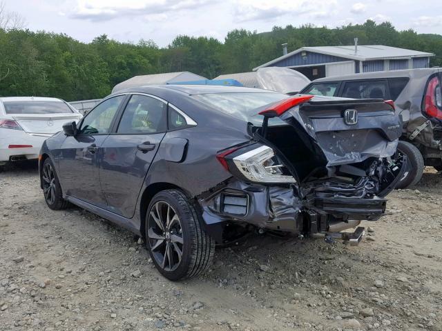 2HGFC2F87KH557143 - 2019 HONDA CIVIC SPOR GRAY photo 3