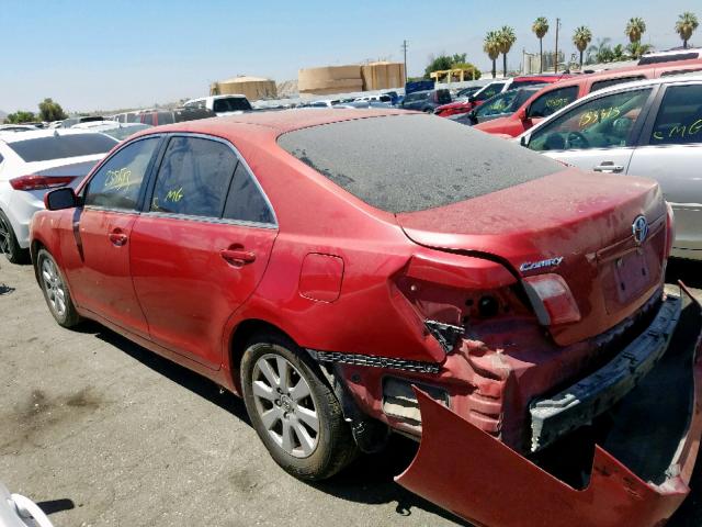 4T1BK46K87U002709 - 2007 TOYOTA CAMRY LE RED photo 3
