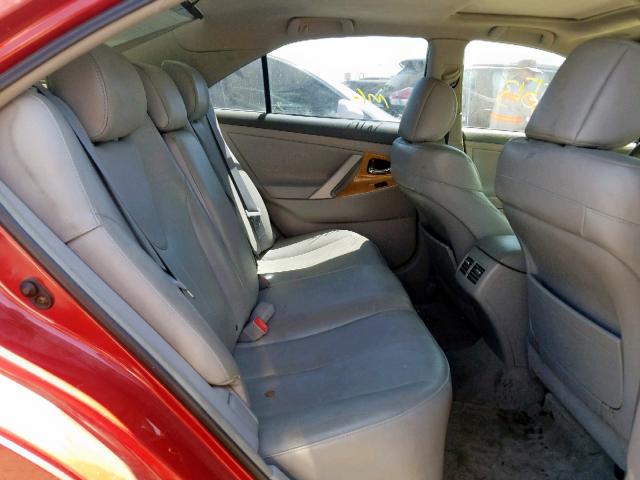 4T1BK46K87U002709 - 2007 TOYOTA CAMRY LE RED photo 6