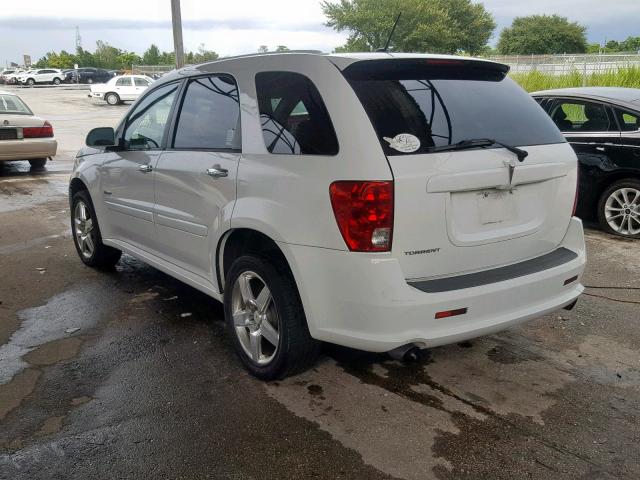 2CKDL537486345333 - 2008 PONTIAC TORRENT GX WHITE photo 3