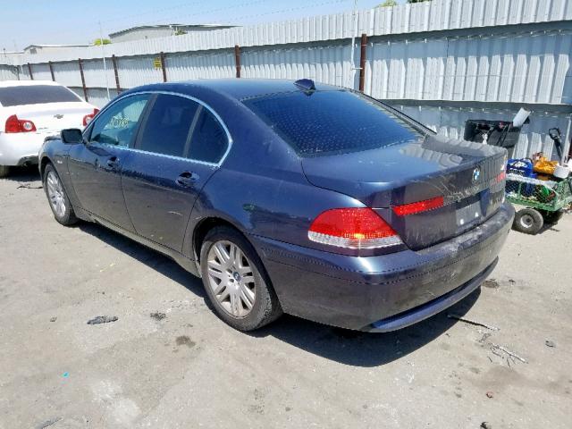 WBAGL63423DP65132 - 2003 BMW 745 I BLUE photo 3