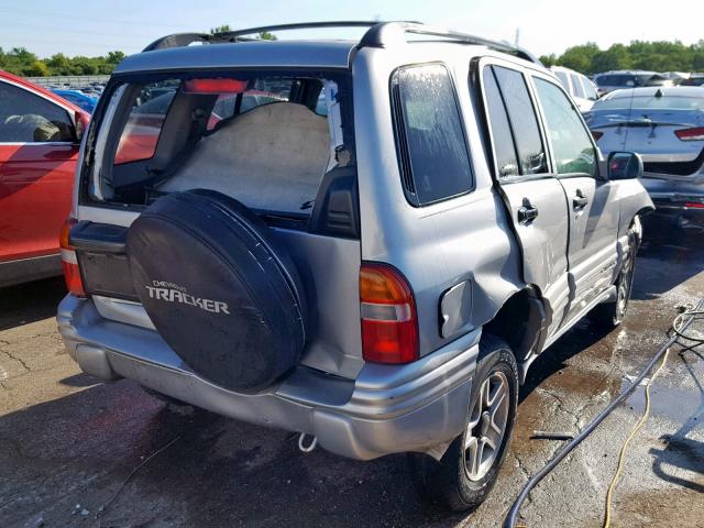 2CNBE634436917218 - 2003 CHEVROLET TRACKER LT SILVER photo 4