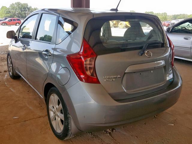 3N1CE2CP9EL358178 - 2014 NISSAN VERSA NOTE GRAY photo 3