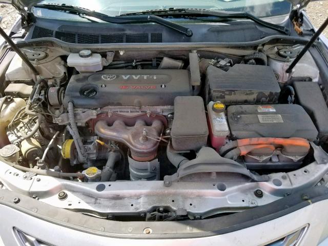 4T1BB46K69U074351 - 2009 TOYOTA CAMRY HYBR SILVER photo 7