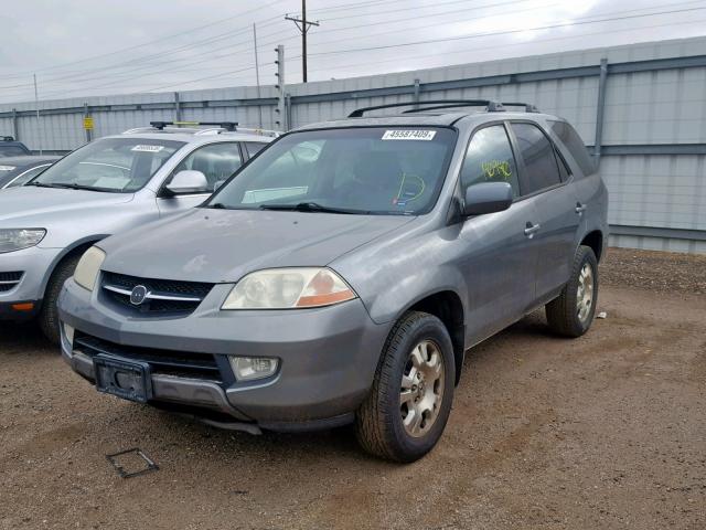 2HNYD18272H522832 - 2002 ACURA MDX GRAY photo 2